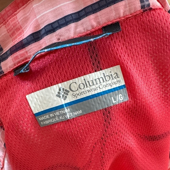 Columbia Pink and Black Plaid Button-Down Shirt - Picture 5 of 5